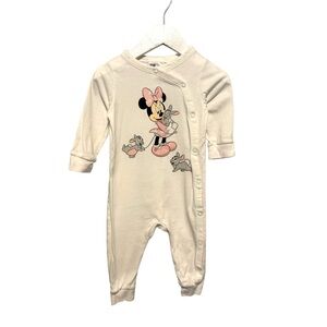 ⭐️ 5/$30 H&M Kids Disney Minnie Mouse One Piece Sleeper size 6 Months